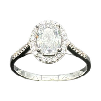 Verlobungsring 585 Weißgold R351