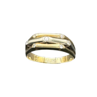 Verlobungsring 750 Gold 0,13 ct DR46