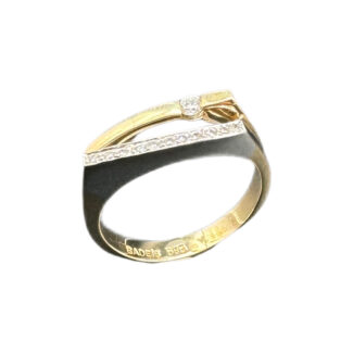 Verlobungsring Memoirering 585 Gold 0,15 ct DR44