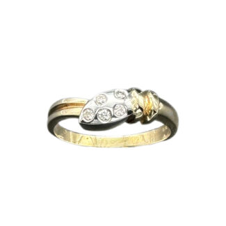 Verlobungsring 585 Gold 0,10 ct DR49