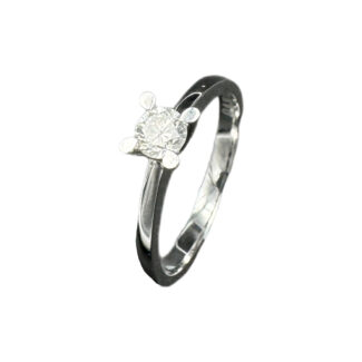 Verlobungsring 585 Weißgold 0,30 ct DR58