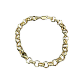 Erbsenarmband 585 Gold 19 cm AM29