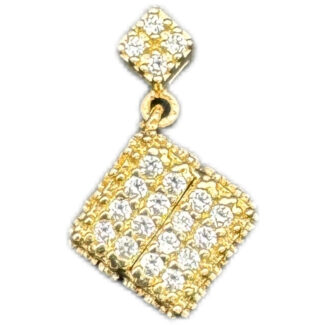 Quadrat Anhänger 585 Gold AH55