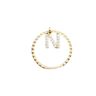 N Buchstabe Ring 585 Gold R407