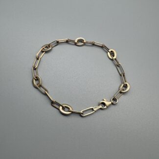 Gliederarmband 585 Gold 19,5 cm AM53