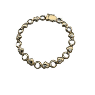 Herzarmband 585 Gold 19 cm AM49