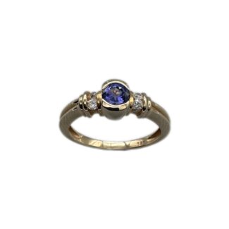 Tansanit Ring 585 Gold 0,16 ct DR111