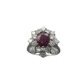 Rubin Ring 585 Gold 1,3 ct DR135