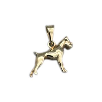 Pitbull Anhänger 585 Gold AH95