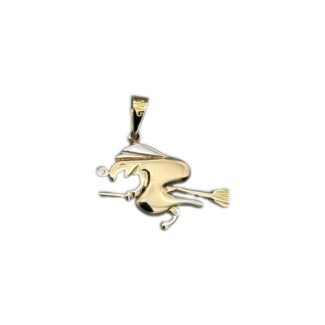Hexe Anhänger 585 Gold AH113