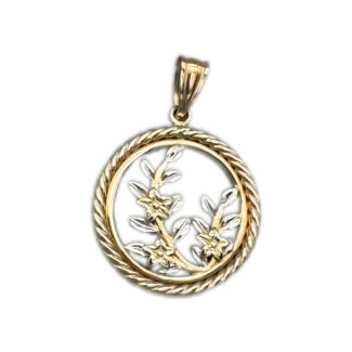 Blüten Anhänger 585 Gold AH153