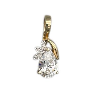 Tropfen Anhänger 585 Gold AH148