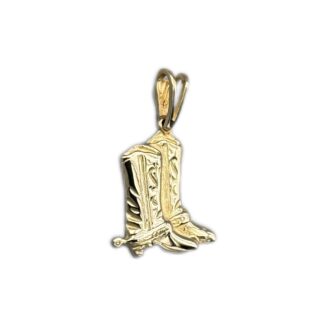 Cowboy Stiefel Anhänger 585 Gold AH128