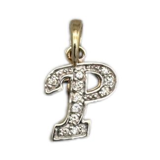 P Buchstabe Anhänger 585 Gold AH184