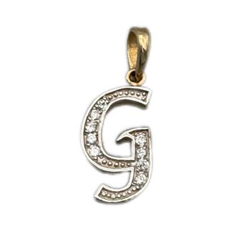 G Buchstabe Anhänger 585 Gold AH188