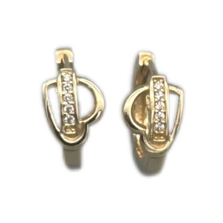 Herz Creolen 585 Gold O236